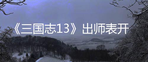 略维攻开局国志三师表收姜出