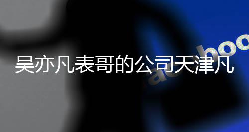 天津拖欠吴亦元税款哥的公司传媒凡表凡世