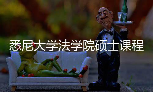 悉尼系详院硕大学士课解程体法学