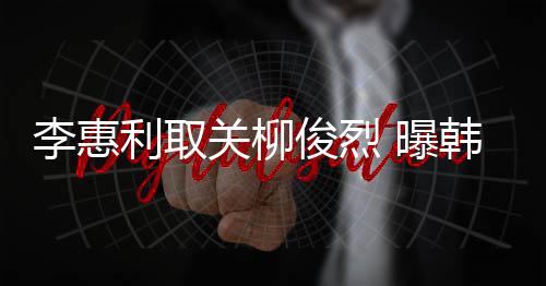 希柳李惠利取侣手用情韩素 曝关柳俊烈俊烈机壳
