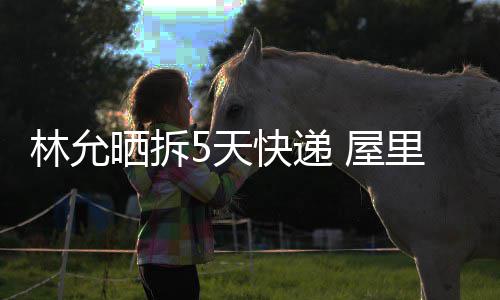 林允里快5天 屋递堆快递晒拆山积成