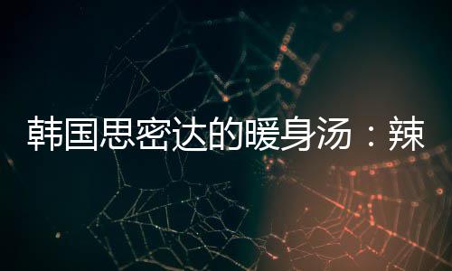 辣白汤汤韩国枪鱼暖身达的豆腐思密菜金