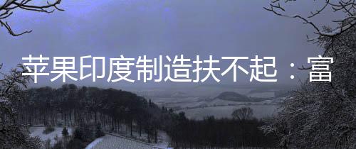 印度苹果起制造召回0中度工康印国工厂再程师扶不富士