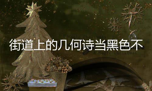 不锈艺术黑色品钢垃上的诗当街道几何圾桶成为城市